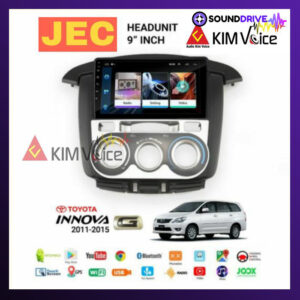 Head Unit Android OEM Innova 9" Tipe G 2011 - 2015 manual ac soket pnp