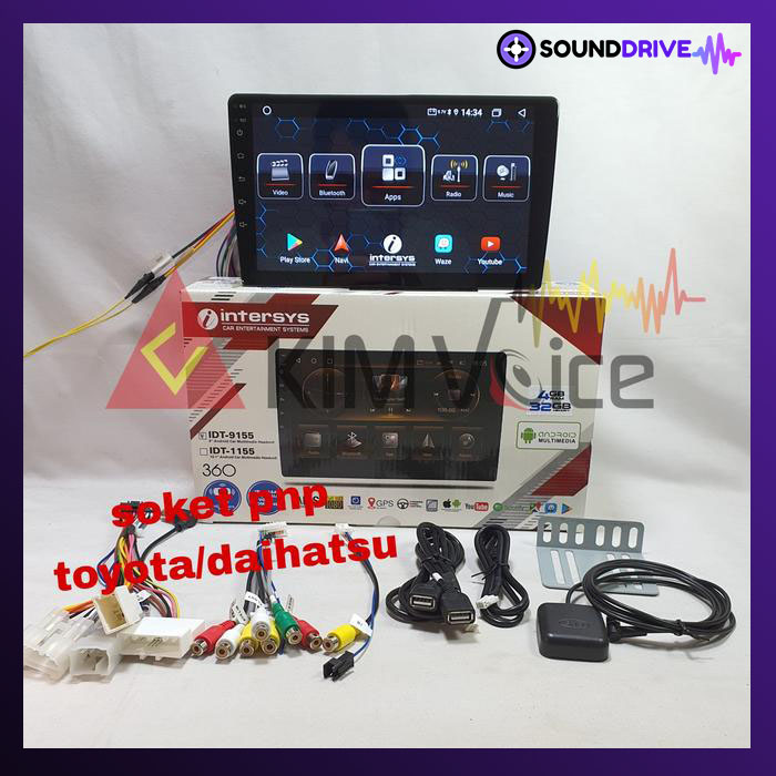 Head Unit Android OEM Toyota VIOS 2008-2012 9 inch Soket PnP - Image 2