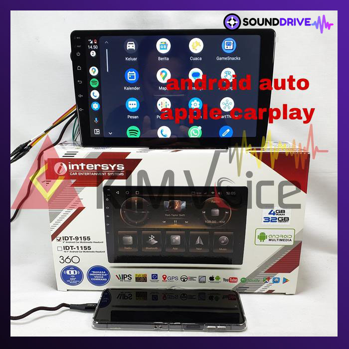 Head Unit Android OEM Toyota VIOS 2008-2012 9 inch Soket PnP - Image 3