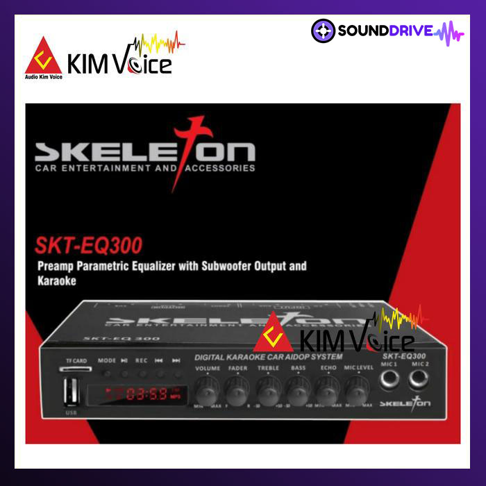 Pre Amp Equalizer Skeleton SKT- EQ 300 BLUETOOTH