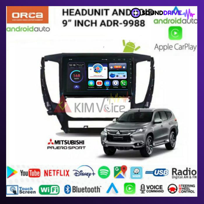 Head Unit Android Orca OEM Pajero 2017 up 9 inch 10 inch - 9 INCH