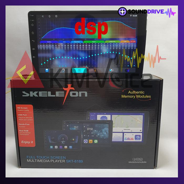 head unit android Skeleton SKT-8189 9 inch OEM Yaris lama - Image 5