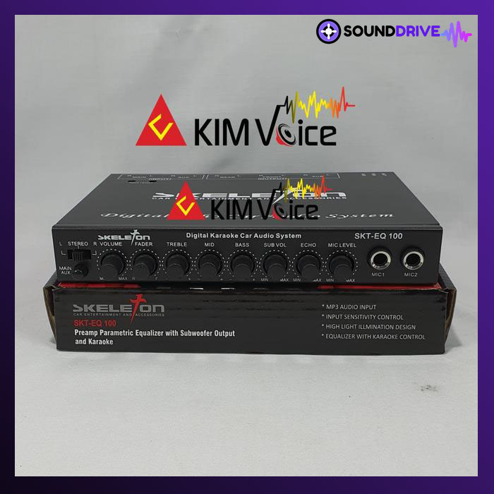 Pre Amp Equalizer Skeleton SKT- EQ 100 With Karaoke - Image 2