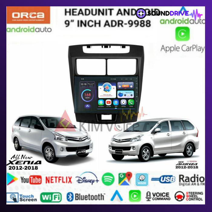 Head Unit Android 9 inch OEM New Avanza/Xenia 2012-2018 Soket pnp
