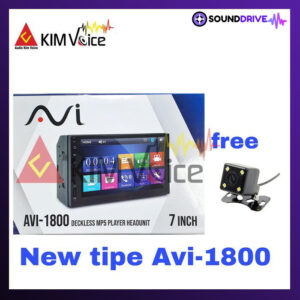 Head Unit Double Din Dekles MP5 AVI-1600DSB MKII + Kamera Mundur