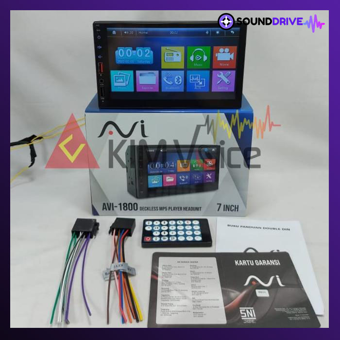 Head Unit Double Din Dekles MP5 AVI-1600DSB MKII + Kamera Mundur - Image 2