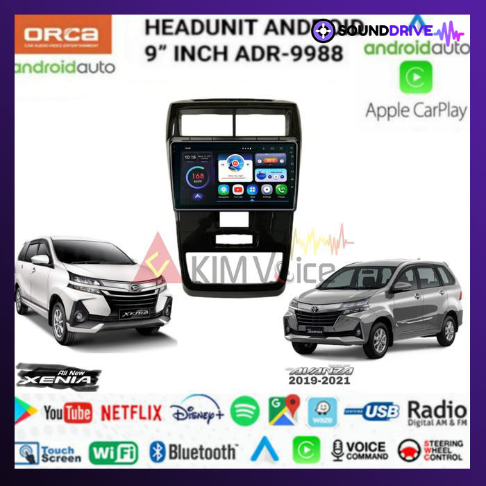 Head Unit Android Orca 9 inch OEM New Avanza/Xenia 2019 up