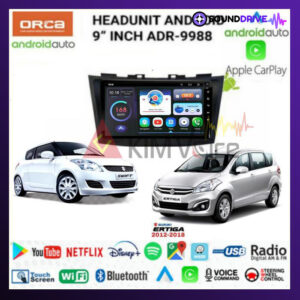 Head Unit Android Orca 9 inch OEM Ertiga lama Swift - Hitam