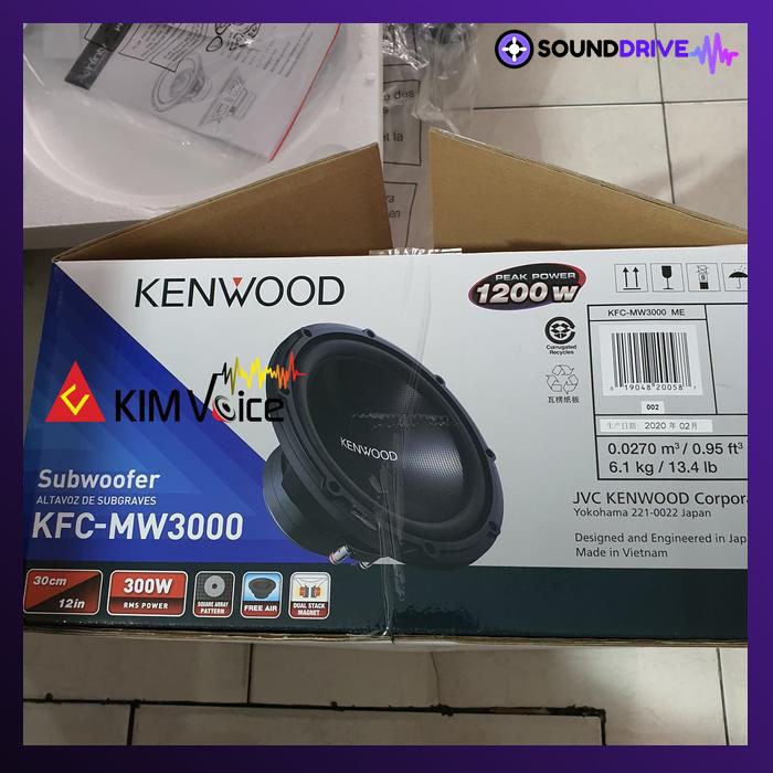 Subwoofer Kenwood 12 Inch KFC-MW3000 - Image 2